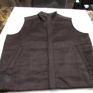 PETER MILLAR GREENWICH Brown Wool & Cashmere Vest With Lining  Size XL